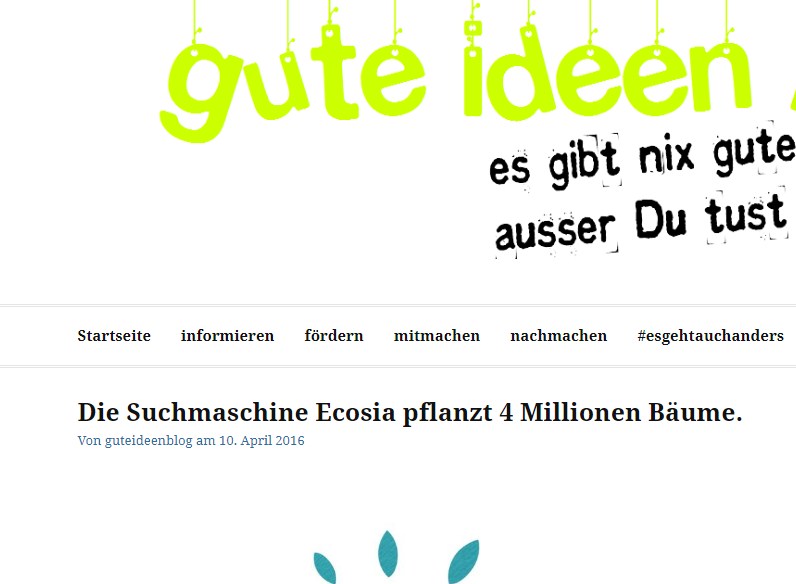 Was ich über den Erfolg von Ecosia gelernt habe.