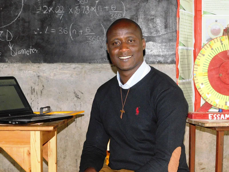 Preisträger des Global Teacher Prize 2019 Peter Tabichi, ein Mathematik- und Physiklehrer aus Kenia. Copyright Global Teacher Prize